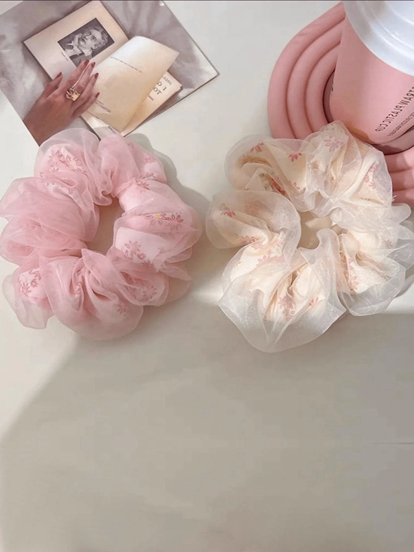 Chouchou Fleurs Double